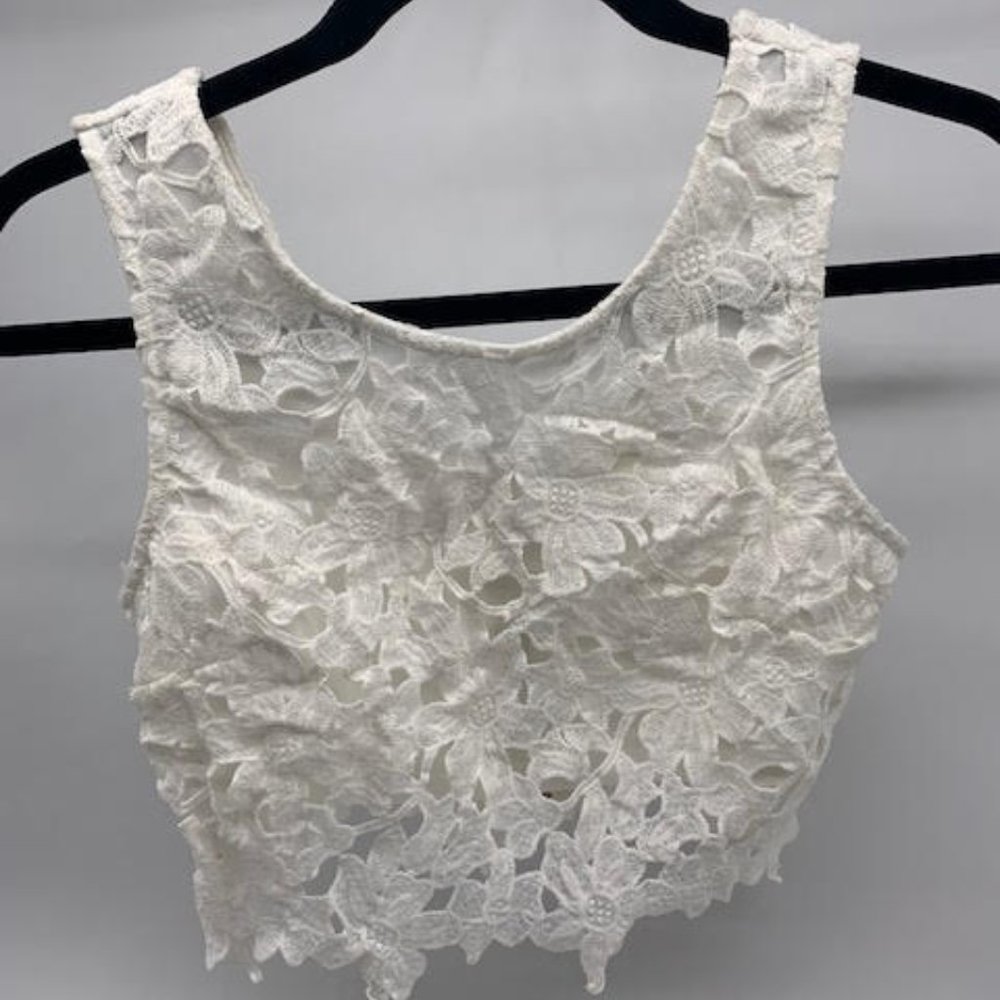 Jaide White Crop Top